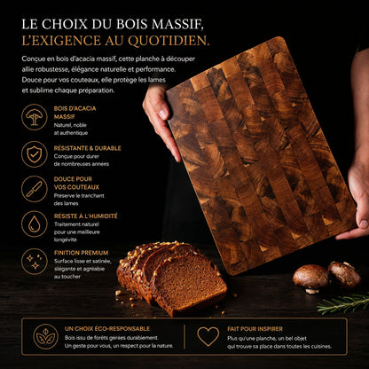 Planche à découper en bois d’acacia