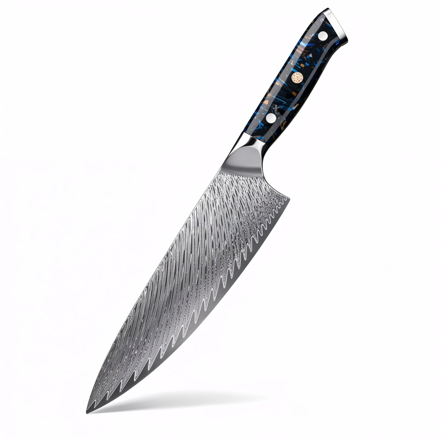 Couteau japonais en acier damas