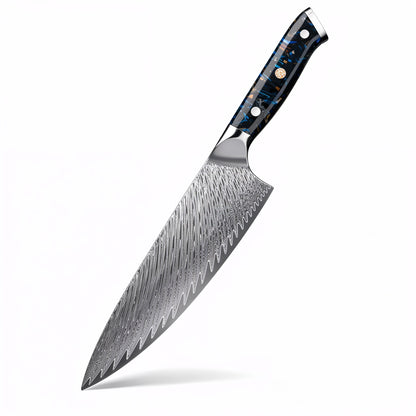 Couteau japonais en acier damas