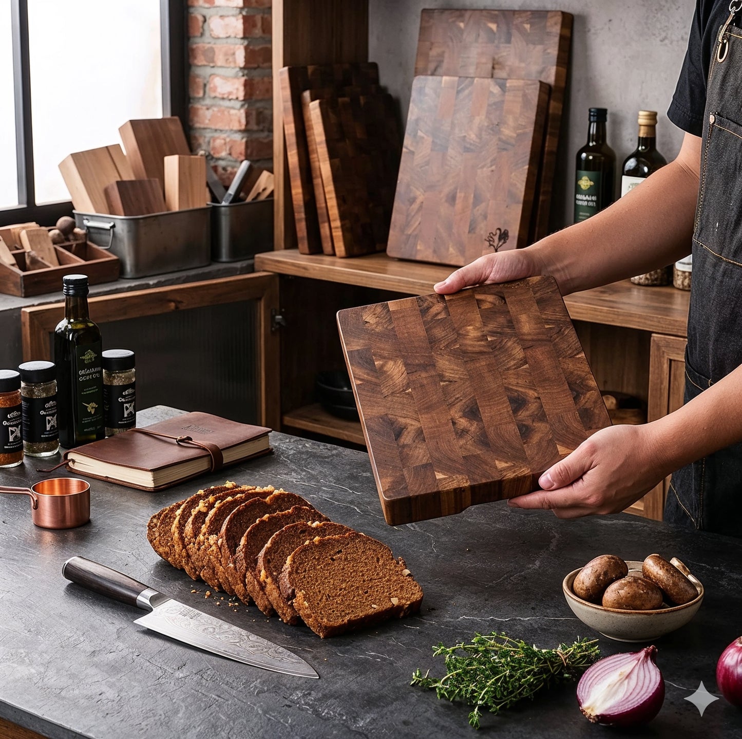Planche à découper en bois d’acacia